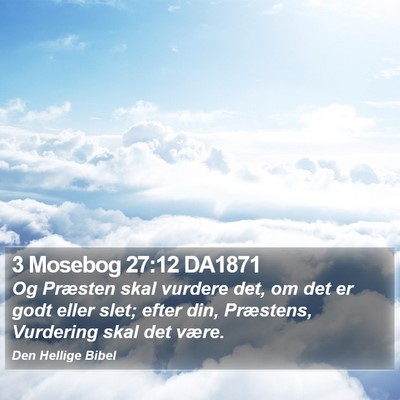 3 Mosebog 27:12 DA1871 Bible Verse Image