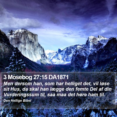3 Mosebog 27:15 DA1871 Bible Verse Image