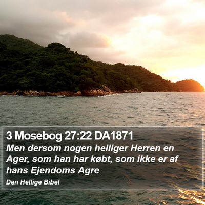 3 Mosebog 27:22 DA1871 Bible Verse Image