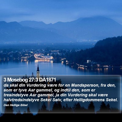 3 Mosebog 27:3 DA1871 Bible Verse Image
