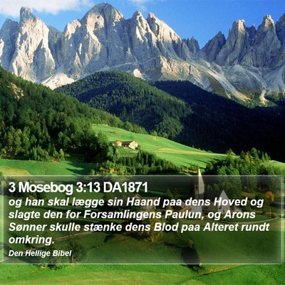 3 Mosebog 3:13 DA1871 Bible Verse Image