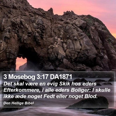 3 Mosebog 3:17 DA1871 Bible Verse Image