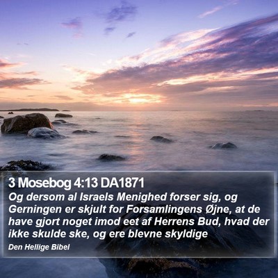 3 Mosebog 4:13 DA1871 Bible Verse Image