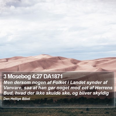 3 Mosebog 4:27 DA1871 Bible Verse Image
