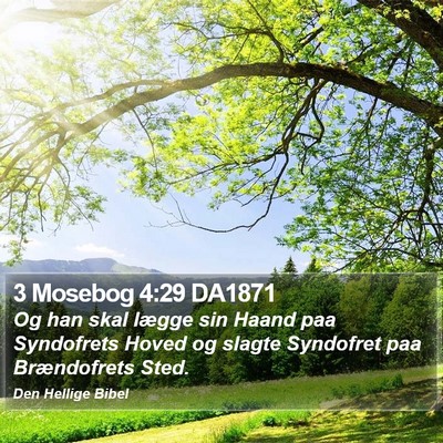 3 Mosebog 4:29 DA1871 Bible Verse Image