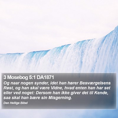 3 Mosebog 5:1 DA1871 Bible Verse Image