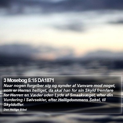 3 Mosebog 5:15 DA1871 Bible Verse Image