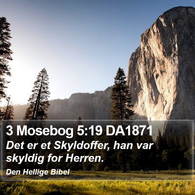 3 Mosebog 5:19 DA1871 Bible Verse Image