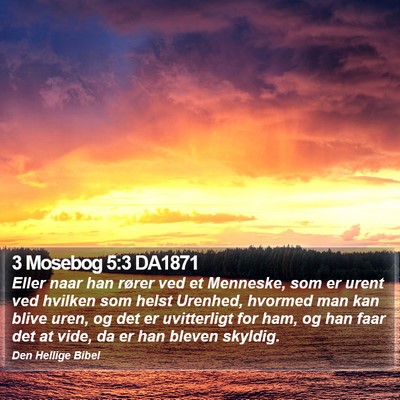 3 Mosebog 5:3 DA1871 Bible Verse Image