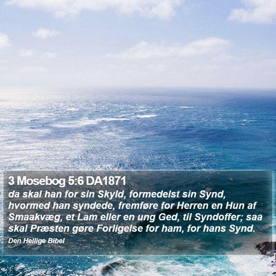3 Mosebog 5:6 DA1871 Bible Verse Image