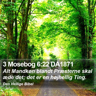 3 Mosebog 6:22 DA1871 Bible Verse Image