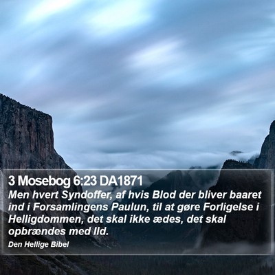 3 Mosebog 6:23 DA1871 Bible Verse Image