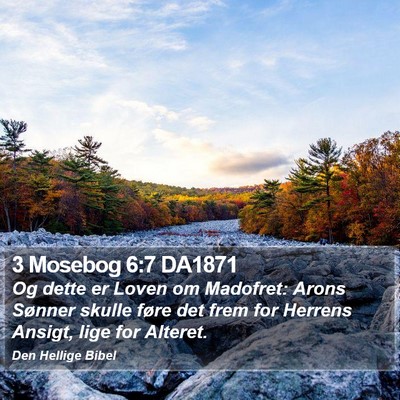 3 Mosebog 6:7 DA1871 Bible Verse Image
