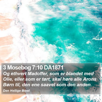 3 Mosebog 7:10 DA1871 Bible Verse Image