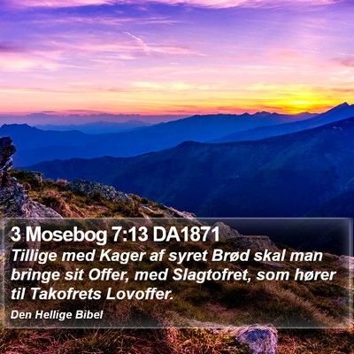 3 Mosebog 7:13 DA1871 Bible Verse Image