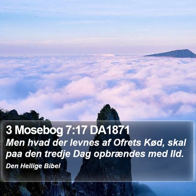 3 Mosebog 7:17 DA1871 Bible Verse Image