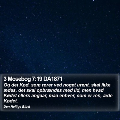 3 Mosebog 7:19 DA1871 Bible Verse Image