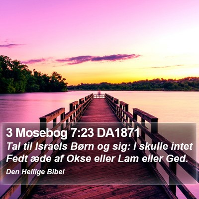 3 Mosebog 7:23 DA1871 Bible Verse Image