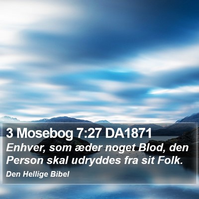 3 Mosebog 7:27 DA1871 Bible Verse Image