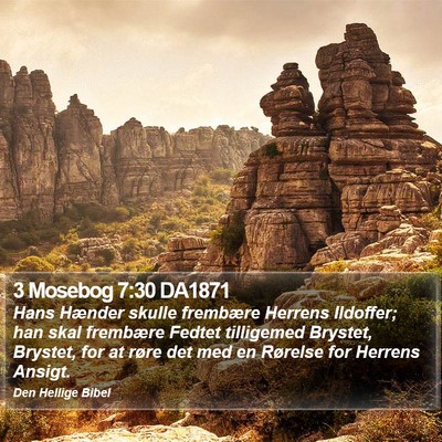 3 Mosebog 7:30 DA1871 Bible Verse Image