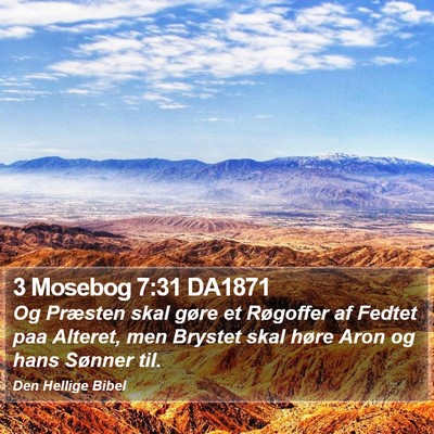 3 Mosebog 7:31 DA1871 Bible Verse Image