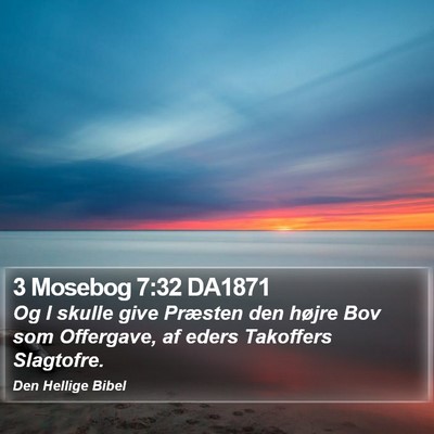 3 Mosebog 7:32 DA1871 Bible Verse Image