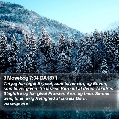 3 Mosebog 7:34 DA1871 Bible Verse Image