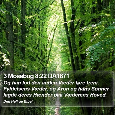 3 Mosebog 8:22 DA1871 Bible Verse Image
