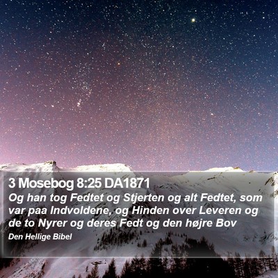 3 Mosebog 8:25 DA1871 Bible Verse Image