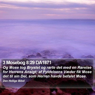 3 Mosebog 8:29 DA1871 Bible Verse Image