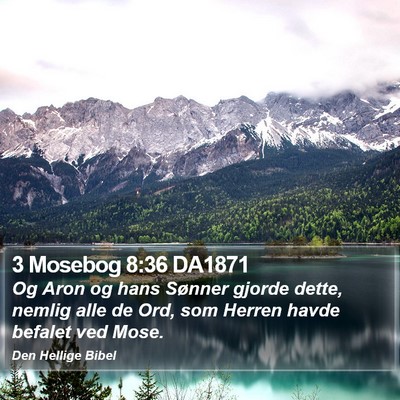3 Mosebog 8:36 DA1871 Bible Verse Image