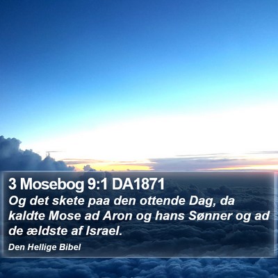 3 Mosebog 9:1 DA1871 Bible Verse Image