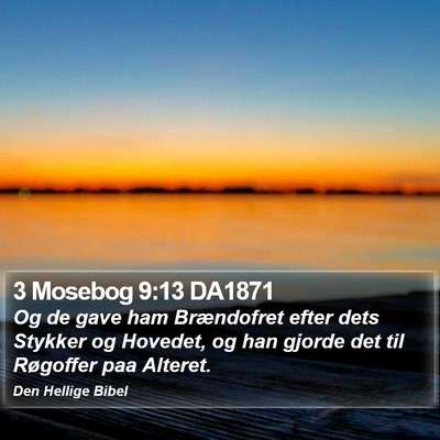 3 Mosebog 9:13 DA1871 Bible Verse Image