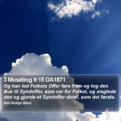 3 Mosebog 9:15 DA1871 Bible Verse Image
