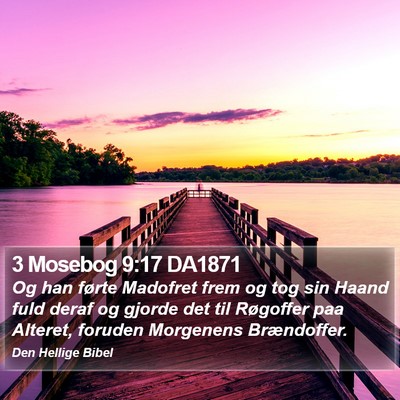 3 Mosebog 9:17 DA1871 Bible Verse Image