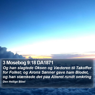 3 Mosebog 9:18 DA1871 Bible Verse Image