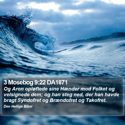 3 Mosebog 9:22 DA1871 Bible Verse Image