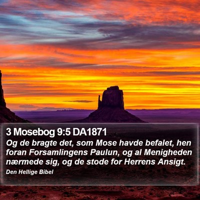 3 Mosebog 9:5 DA1871 Bible Verse Image