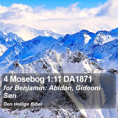 4 Mosebog 1:11 DA1871 Bible Verse Image