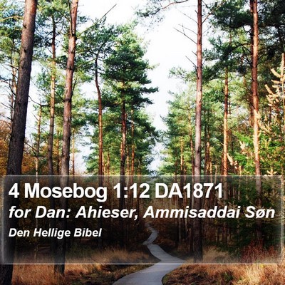 4 Mosebog 1:12 DA1871 Bible Verse Image