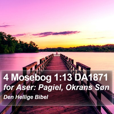 4 Mosebog 1:13 DA1871 Bible Verse Image