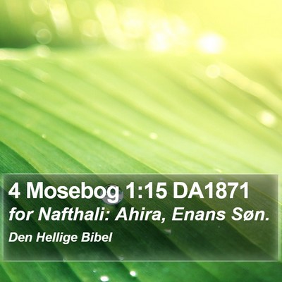 4 Mosebog 1:15 DA1871 Bible Verse Image