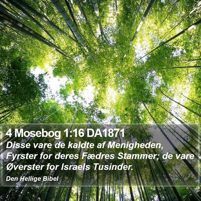4 Mosebog 1:16 DA1871 Bible Verse Image