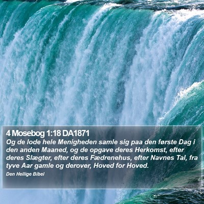 4 Mosebog 1:18 DA1871 Bible Verse Image
