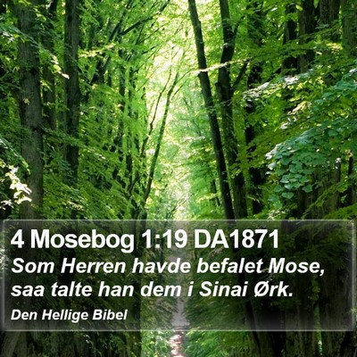 4 Mosebog 1:19 DA1871 Bible Verse Image