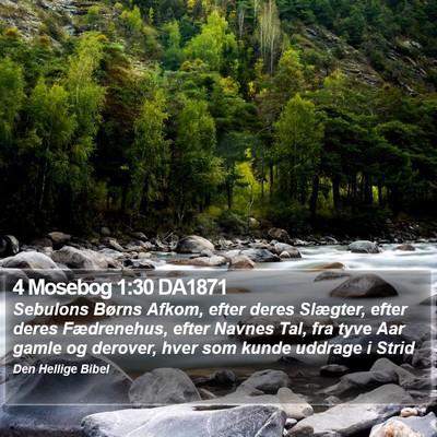 4 Mosebog 1:30 DA1871 Bible Verse Image
