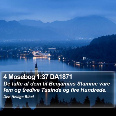 4 Mosebog 1:37 DA1871 Bible Verse Image