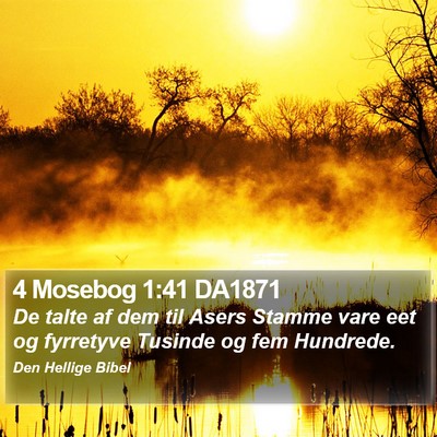 4 Mosebog 1:41 DA1871 Bible Verse Image
