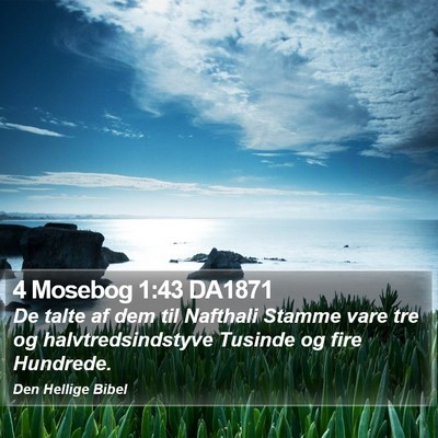 4 Mosebog 1:43 DA1871 Bible Verse Image