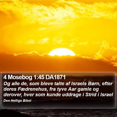 4 Mosebog 1:45 DA1871 Bible Verse Image